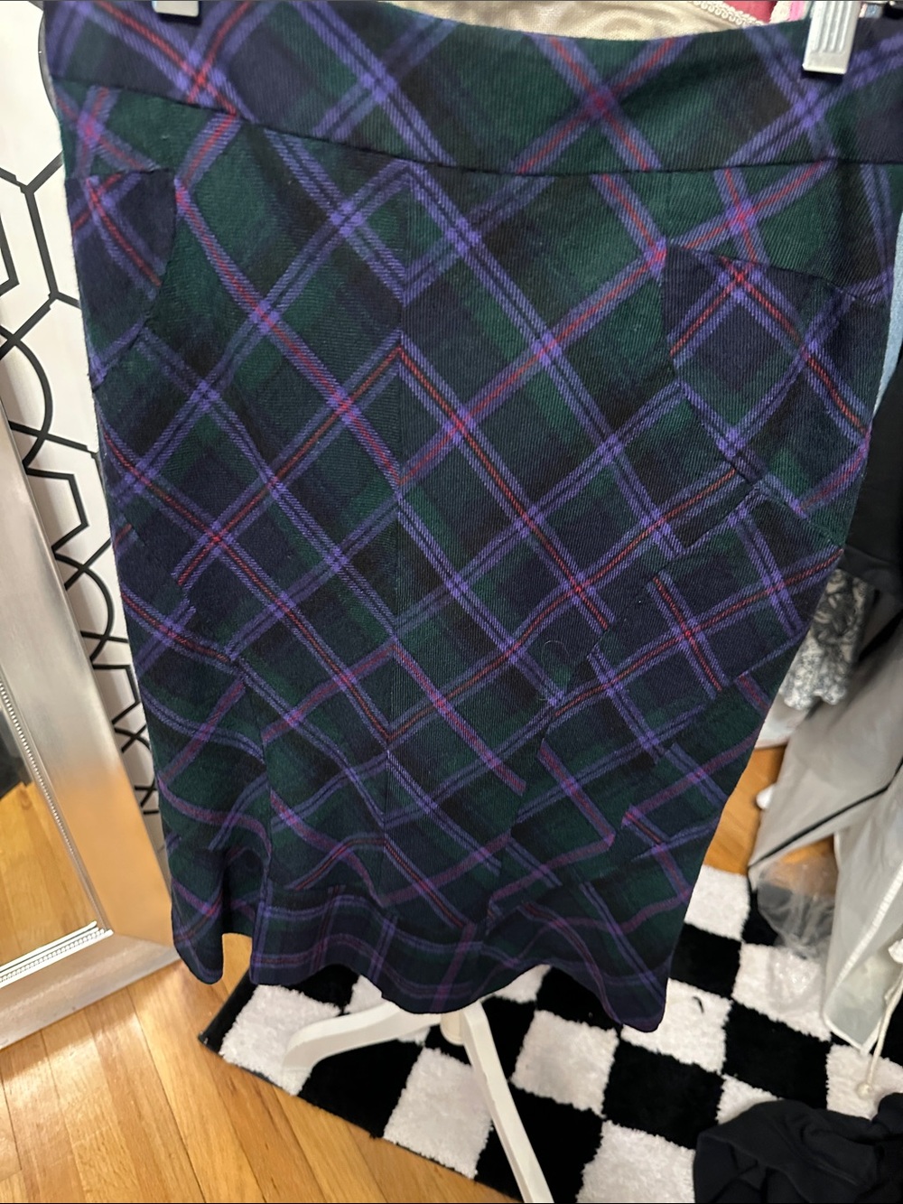 LAMB gossip girl Green and Purple Women's Skirt